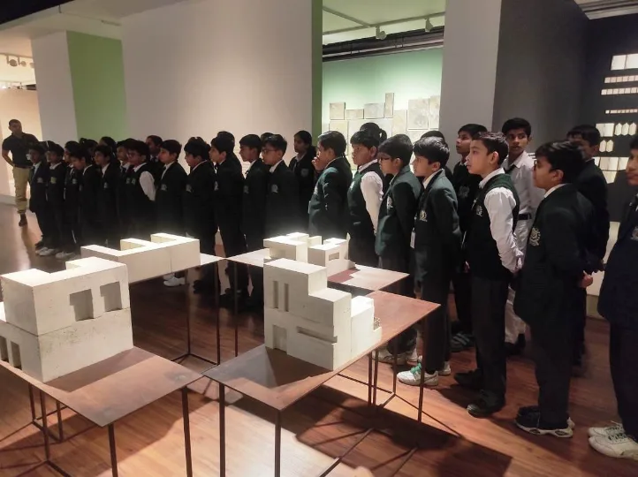 Delhi World Public School visited the Kiran Nadar Museum of Arts at HCL Campus