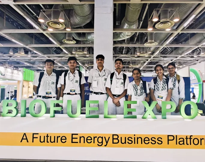 Enthusiastic students from DWPS embark on a transformative journey at the Bio Fuel Expomart in Greater Noida