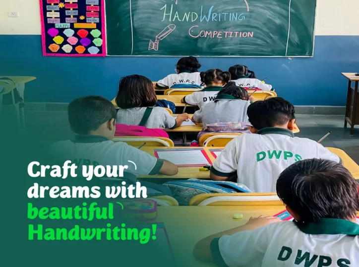 ewind to the Apsara Handwriting Competition at DWPS, where young minds painted futures with every stroke