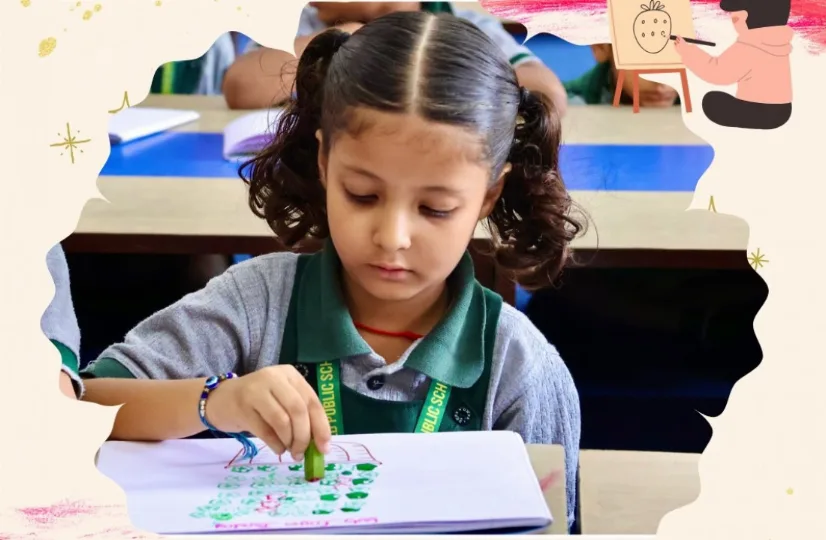 Our Grade One artists unleash their creativity with okra, turning simple vegetables into stunning prints