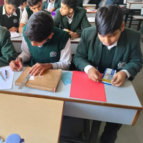 Grade 8th students dived into measurement of 3D shapes and finding its lateral or curved surface area and volume