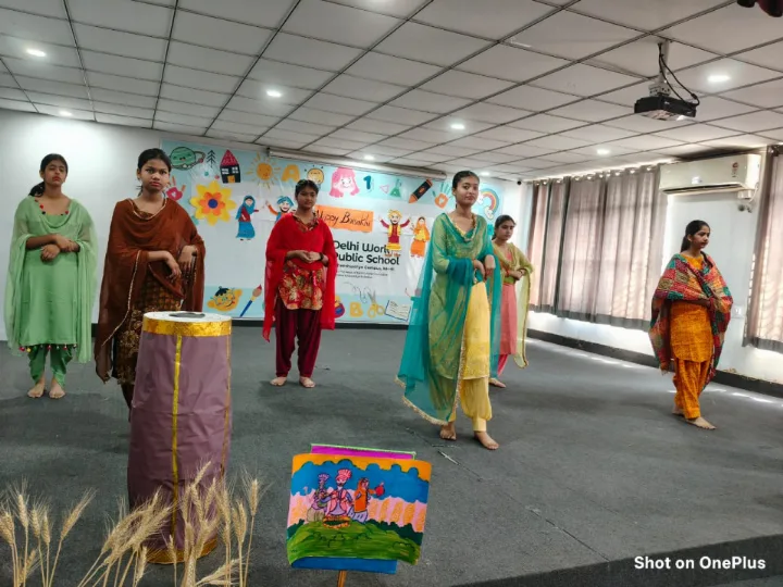Students of grade 7th and 8th participated in an exhibition and assembly, focused on Indian harvest festivals