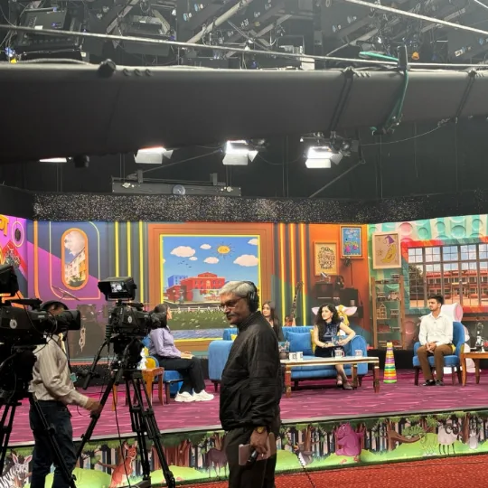 Students of DWPS, took a significant step by presenting their project at the Doordarshan studio in Delhi