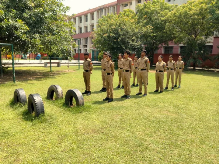 NCC Training Drills by Grade 9 and 10, Cadets – Delhi World Public School