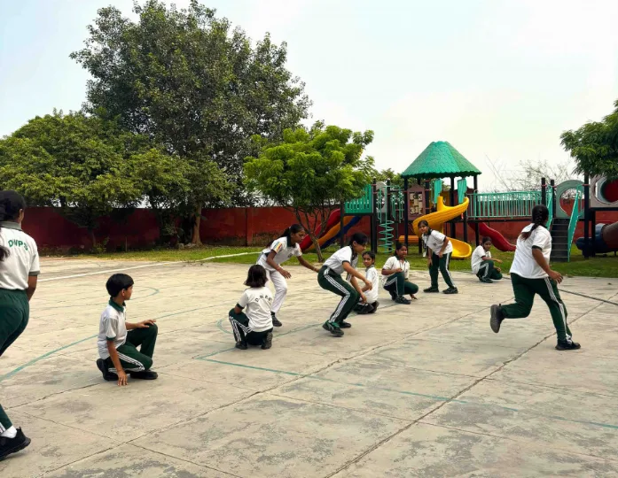 The “Rings, Jumps, and Cone Collection” activity