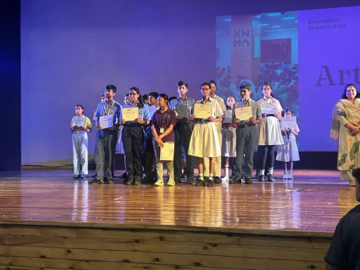 An Inter-School Art Battle organised by the Kiran Nadar Museum Of Art